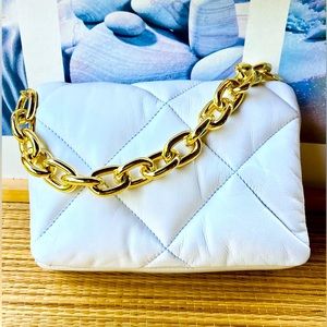 NW (detached tags) Heatia Leather Quilted Convertible Bag.